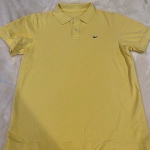 Boys yellow Vineyard Vines golf shirt